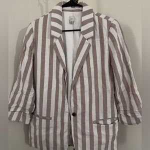 Linen Blend Blazer *NEW w/o Tag
